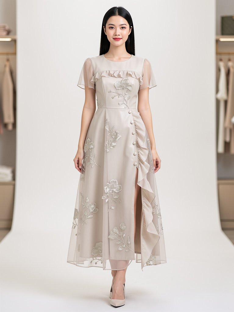 Đầm liền · Ôm + Xòe · Cotton + Da